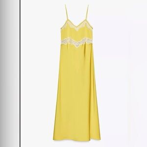 Zara Brand New 💯 
Satin lace lingerie Dress